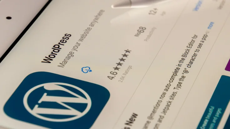 WordPress dashboard